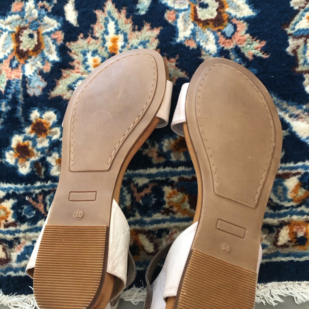 Miz Mooz Alanis Rose/Taupe flat sandals Size 10 - Picture 3 of 4